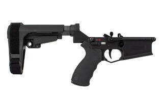 LMT Semi Auto AR- 308 Complete Lower MARS-H model features a pistol brace